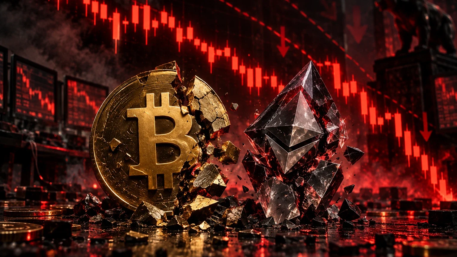 Bitcoin Dips Below $81.5K, Ethereum Falls Under $2,425 Amid $770M Liquidations