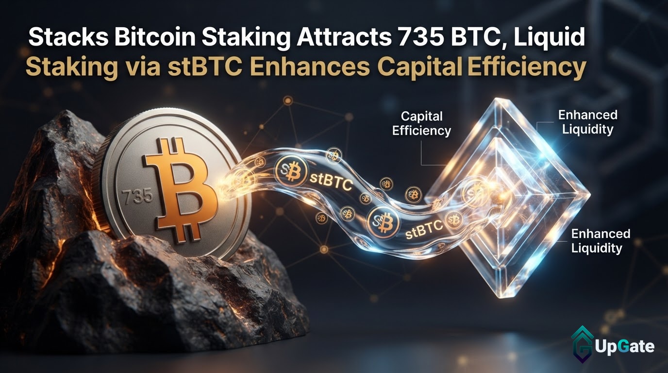 Stacks Bitcoin Staking Attracts 735 BTC, Liquid Staking via stBTC Enhances Capital Efficiency