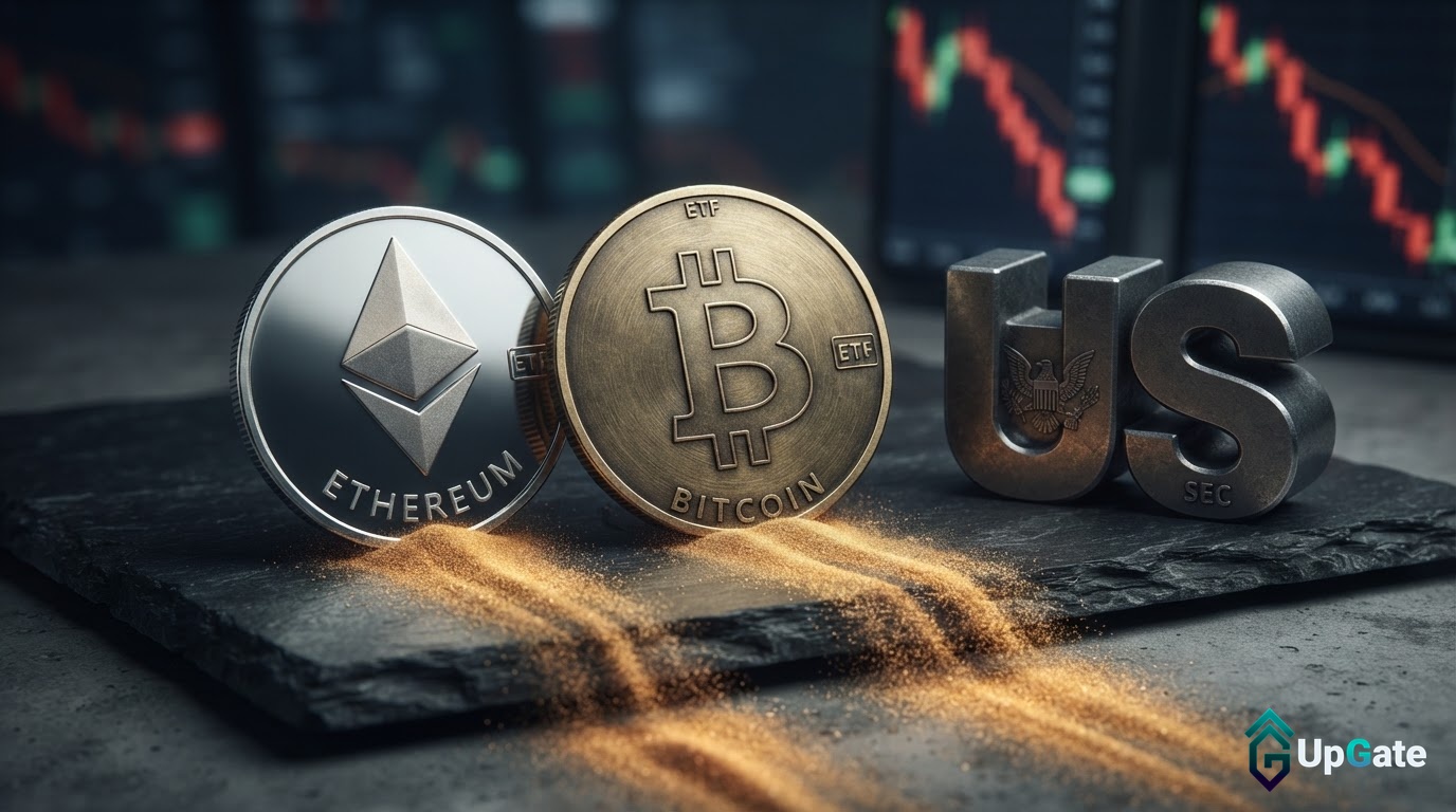 US Spot Bitcoin and Ethereum ETFs See Net Outflows; Market Sentiment Remains Cautious