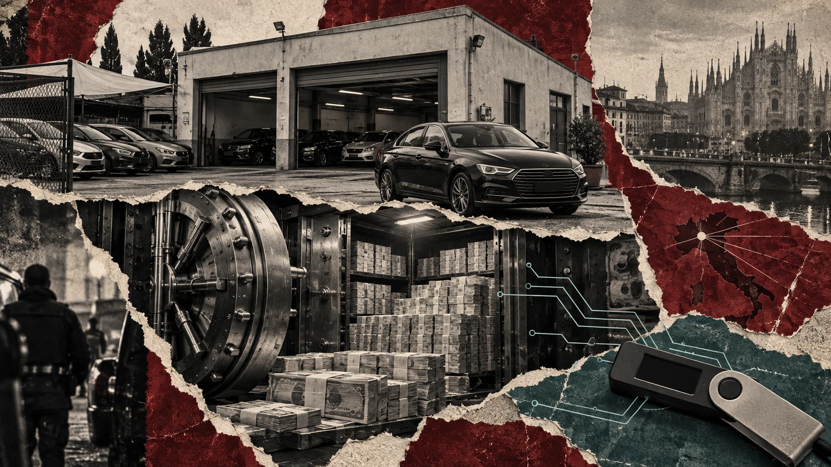 Italian Car Rentals Used as Mafia Underground Banks; 30 Arrested in Crypto Laundering Bust