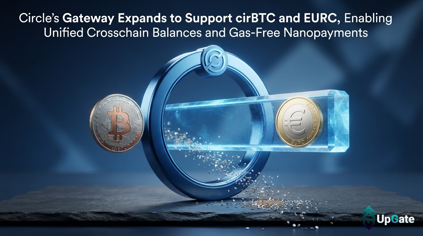 Circle's Gateway Expands to Support cirBTC and EURC, Enabling Unified Crosschain Balances and Gas-Free Nanopayments