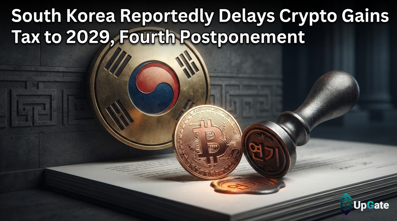 South Korea Reportedly Delays Crypto Gains Tax to 2029, Fourth Postponement