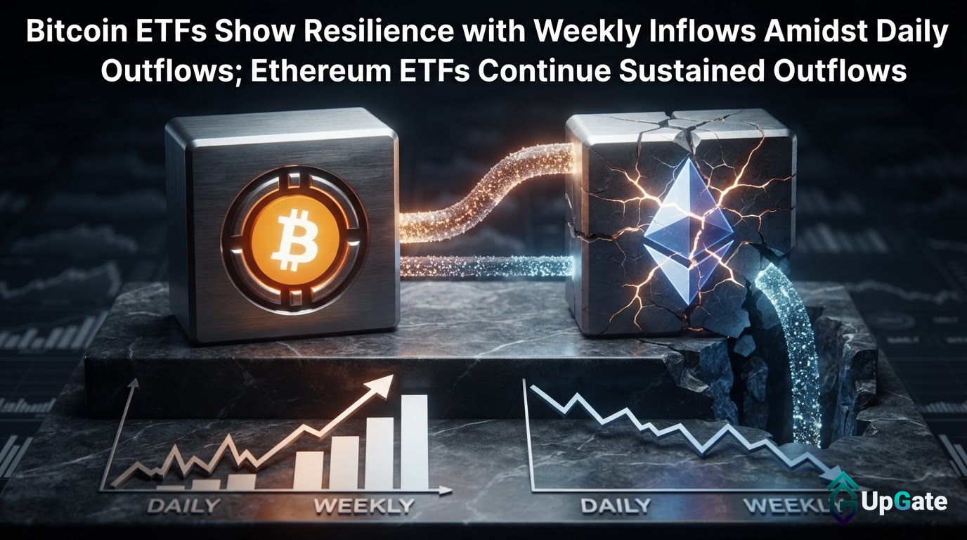 Bitcoin ETFs Show Resilience with Weekly Inflows Amidst Daily Outflows; Ethereum ETFs Continue Sustained Outflows