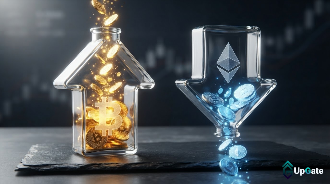 Bitcoin ETFs Attract Net Inflows Amidst Ethereum ETF Outflows on October 26