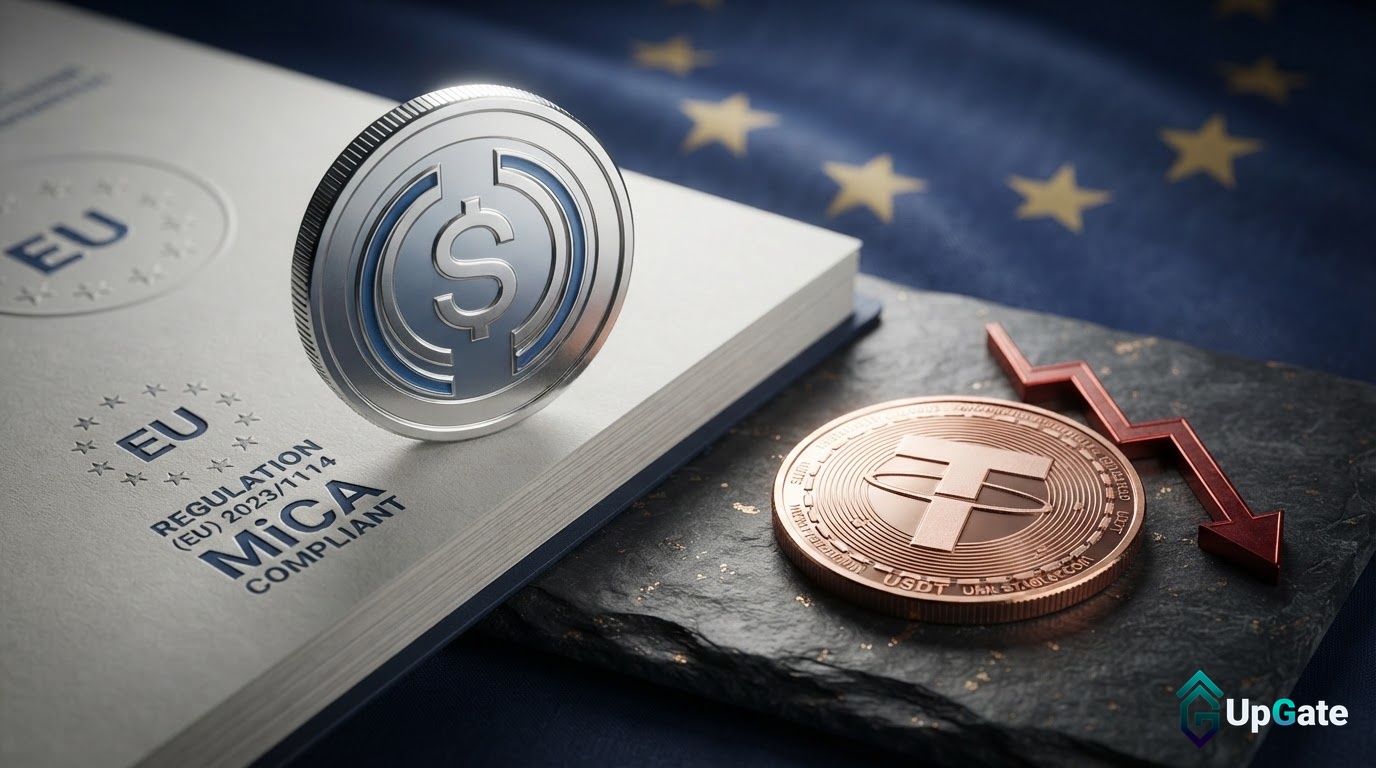 USDC Surges Past USDT in Euro Stablecoin Trading Amid EU Rule Changes