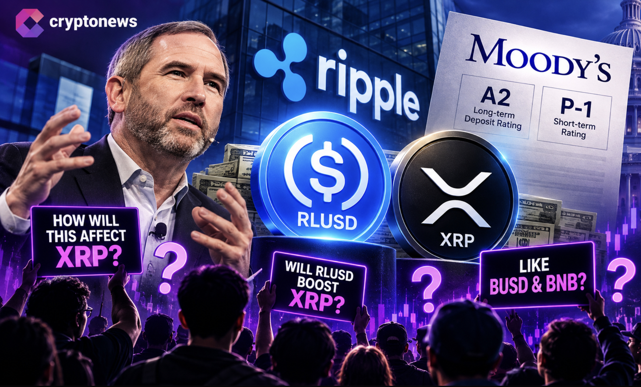 Ripple's RLUSD Earns Moody's Rating Amid XRP Value Capture Debate