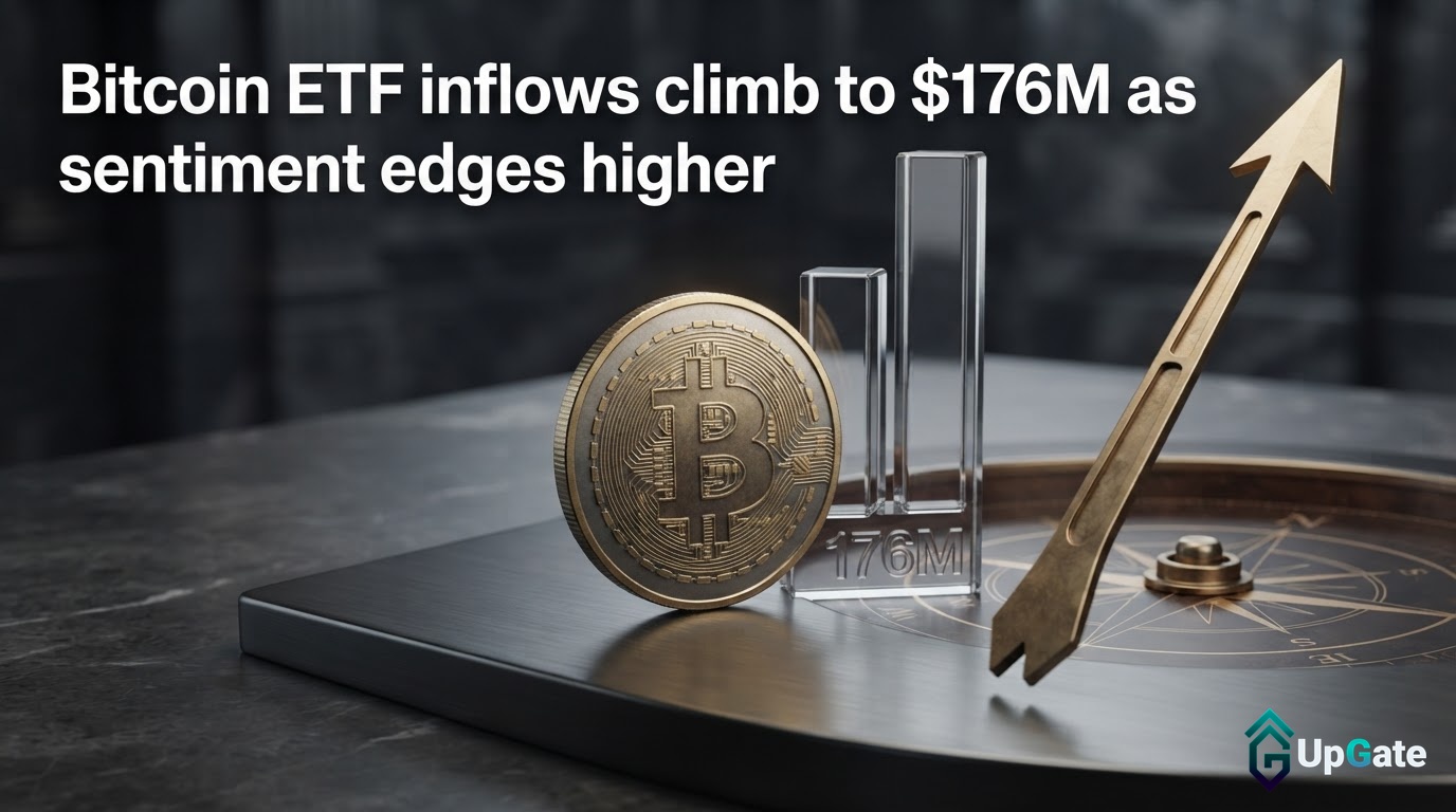 Bitcoin ETF Inflows Surge to $176M Amid Rising Sentiment